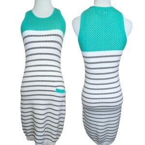 Milly Anthropologie Dress Sleeveless Knit Midi Bodycon Sweater Dress